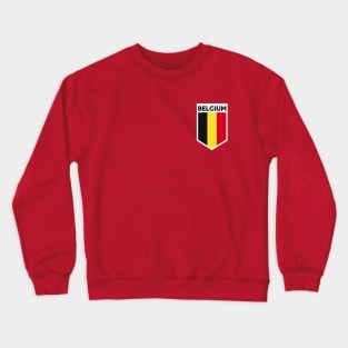 Belgium Flag Emblem Crewneck Sweatshirt